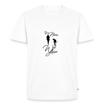 You never walk alone dog - Men's Premium Organic T-Shirt - white - Front - Nico (187cm)