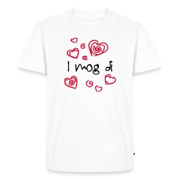 i mog di - T-shirt Premium bio Homme - blanc - Devant - Nico (187cm)