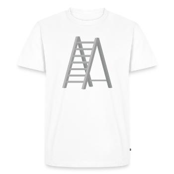 échelle - T-shirt Premium bio Homme - blanc - Devant - Nico (187cm)