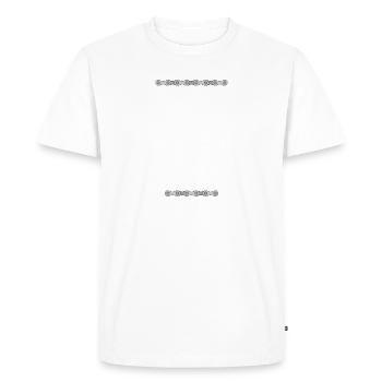 Zum Wohle zum Trotze den Finger in Fahrradkette - Männer Premium Bio T-Shirt - Weiß - Vorne - Nico (187cm)
