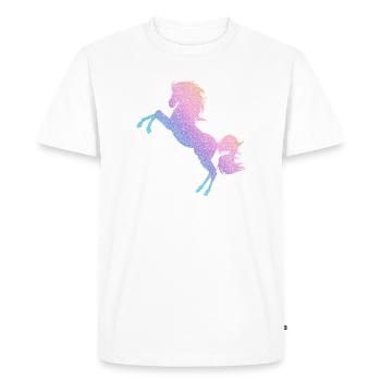 Cheval, animaux, nature, équitation, fille de cheval, chevaux - T-shirt Premium bio Homme - blanc - Devant - Nico (187cm)