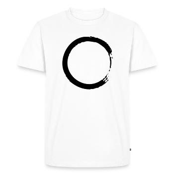Cercle - T-shirt Premium bio Homme - blanc - Devant - Nico (187cm)