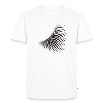 Cadeau de géométrie de formes d'illusion d'optique - T-shirt Premium bio Homme - blanc - Devant - Nico (187cm)