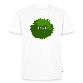 Bush with eyes - Men's Premium Organic T-Shirt - white - Front - Nico (187cm)