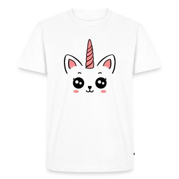 Meowicorn Unicorn Unicorn cat child sweet cat baby - Men's Premium Organic T-Shirt - white - Front - Nico (187cm)