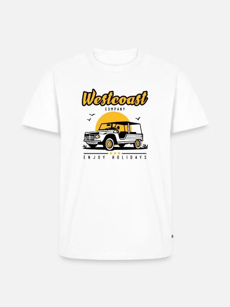 Westcoast Company - T-shirt Premium bio Homme - blanc
