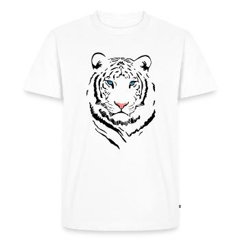 White Tiger # 2 - T-shirt Premium bio Homme - blanc - Devant - Nico (187cm)