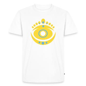 Pattern N°9 - Men's Premium Organic T-Shirt - white - Front - Nico (187cm)