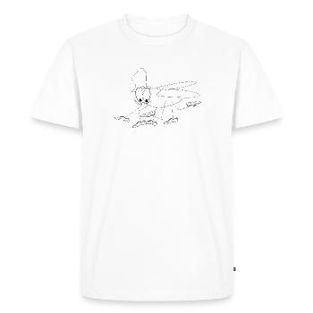 Mouche - T-shirt Premium bio Homme - blanc - Devant - Nico (187cm)