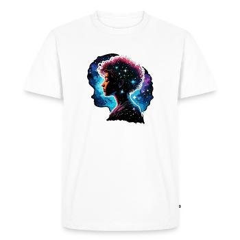 Silhouette / Forest / Portrait / Trees / Person - Men's Premium Organic T-Shirt - white - Front - Nico (187cm)