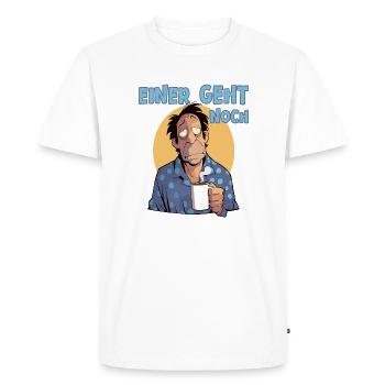 Grognements matinaux, encore un à partir - T-shirt Premium bio Homme - blanc - Devant - Nico (187cm)
