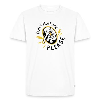 Ne me blesse pas - T-shirt Premium bio Homme - blanc - Devant - Nico (187cm)