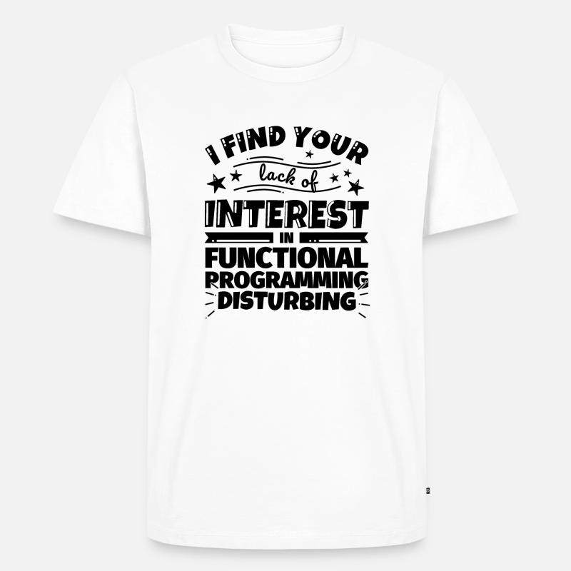 Functional programming fun gift - Men's Premium Organic T-Shirt - white