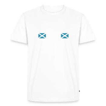 Ecosse William Wallace - T-shirt Premium bio Homme - blanc - Devant - Nico (187cm)