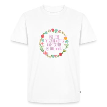 Mother Daughter Love - Men's Premium Organic T-Shirt - white - Front - Nico (187cm)