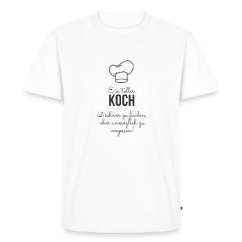 Chef Cook Gift Idea - Men's Premium Organic T-Shirt - white - Front - Nico (187cm)