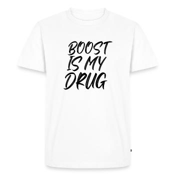 Boost est mon cadeau de passion Drug Auto Tuning - T-shirt Premium bio Homme - blanc - Devant - Nico (187cm)