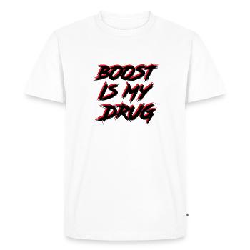 Boost est mon cadeau de passion Drug Auto Tuning - T-shirt Premium bio Homme - blanc - Devant - Nico (187cm)