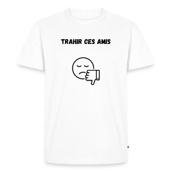 t-shirt original - T-shirt Premium bio Homme - blanc - Devant - Nico (187cm)