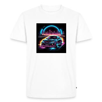 JDM Sportcar tuning Driftcar Voiture Cadeau PS - T-shirt Premium bio Homme - blanc - Devant - Nico (187cm)