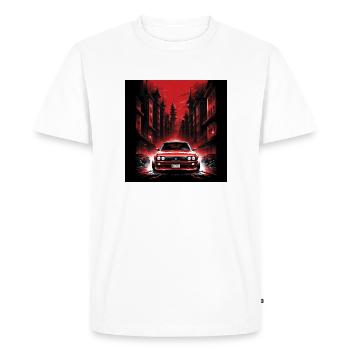 JDM Sportcar Tuning City Drift Cadeau Voiture - T-shirt Premium bio Homme - blanc - Devant - Nico (187cm)