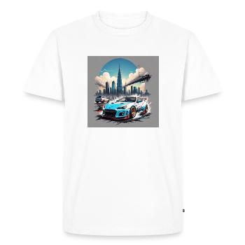 JDM Sportcar tuning Ville Highway Drift Cadeau - T-shirt Premium bio Homme - blanc - Devant - Nico (187cm)