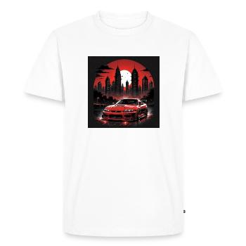JDM Sportcar Tuning Driftcar Car Gift PS - Men's Premium Organic T-Shirt - white - Front - Nico (187cm)