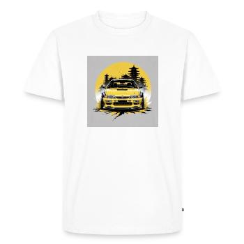 JDM Sportcar tuning Driftcar Voiture Cadeau Forêt - T-shirt Premium bio Homme - blanc - Devant - Nico (187cm)