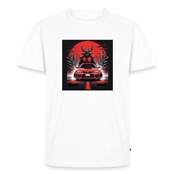 JDM Sportcar tuning Driftcar Voiture Cadeau Samouraï - T-shirt Premium bio Homme - blanc - Devant - Nico (187cm)