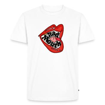 Bad Mouth - T-shirt Premium bio Homme - blanc - Devant - Nico (187cm)