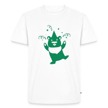 Ours - Panda Forêt Nature Liberté Sauvage - T-shirt Premium bio Homme - blanc - Devant - Nico (187cm)