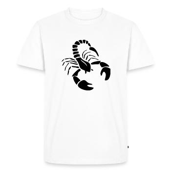 Scorpion - Men's Premium Organic T-Shirt - white - Front - Nico (187cm)