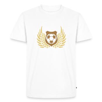 fussball_k_3c - T-shirt Premium bio Homme - blanc - Devant - Nico (187cm)