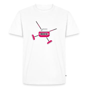 Curling Curling Curling Stone Curler - T-shirt Premium bio Homme - blanc - Devant - Nico (187cm)