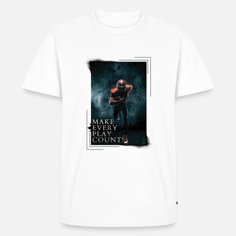 MAKE EVERY PLAY COUNT! - Männer Premium Bio T-Shirt - Weiß