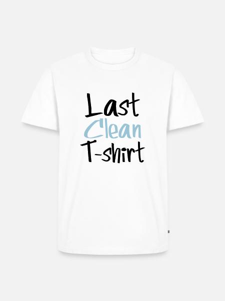 letztes saubere Hemd - Männer Premium Bio T-Shirt - Weiß