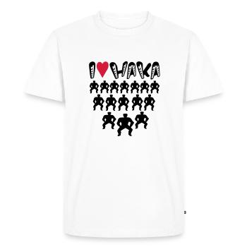 I LOVE HAKA TATTOO - T-shirt Premium bio Homme - blanc - Devant - Nico (187cm)