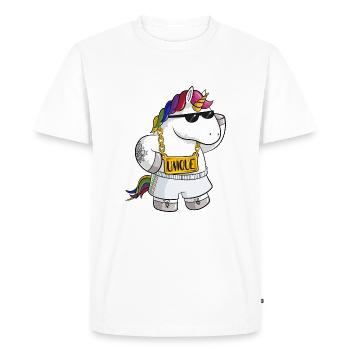 Unique cartoon unicorn - Men's Premium Organic T-Shirt - white - Front - Nico (187cm)