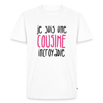 Cousin Kusine Cousin Cousine Baby Family - Men's Premium Organic T-Shirt - white - Front - Nico (187cm)