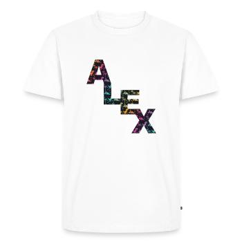 ALEX - Beautiful boy name with cute dinosaurs - Men's Premium Organic T-Shirt - white - Front - Nico (187cm)
