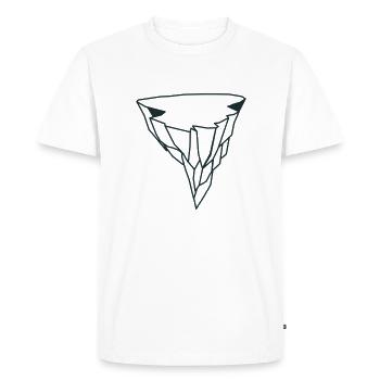 Falaise flottante de Shard - T-shirt Premium bio Homme - blanc - Devant - Nico (187cm)