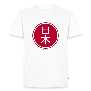 Le Japon - le pays du soleil levant - T-shirt Premium bio Homme - blanc - Devant - Nico (187cm)