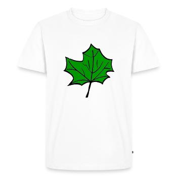 Grande émeraude - T-shirt Premium bio Homme - blanc - Devant - Nico (187cm)