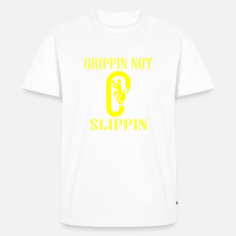 bouldering - Männer Premium Bio T-Shirt - Weiß