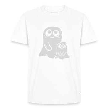 Papa Child Ghost Comic - T-shirt Premium bio Homme - blanc - Devant - Nico (187cm)