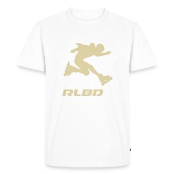 patineur saut Rollerblader lumière - T-shirt Premium bio Homme - blanc - Devant - Nico (187cm)
