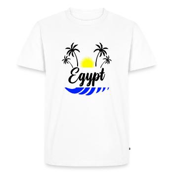 Égypte - T-shirt Premium bio Homme - blanc - Devant - Nico (187cm)