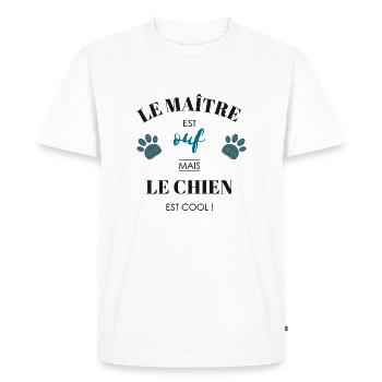 toutou05 - T-shirt Premium bio Homme - blanc - Devant - Nico (187cm)