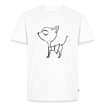 Chihuahua Chien - T-shirt Premium bio Homme - blanc - Devant - Nico (187cm)
