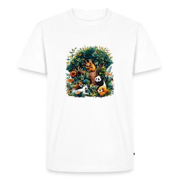 La biodiversité a besoin d’aide - T-shirt Premium bio Homme - blanc - Devant - Nico (187cm)